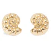A&C OSLO EARRINGS 22MM BIG POST AQUATIC GP