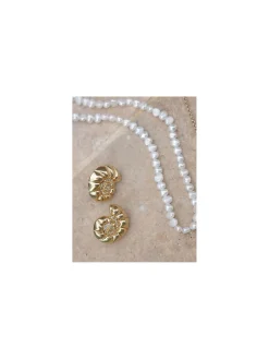 A&C OSLO EARRINGS 22MM BIG POST AQUATIC GP