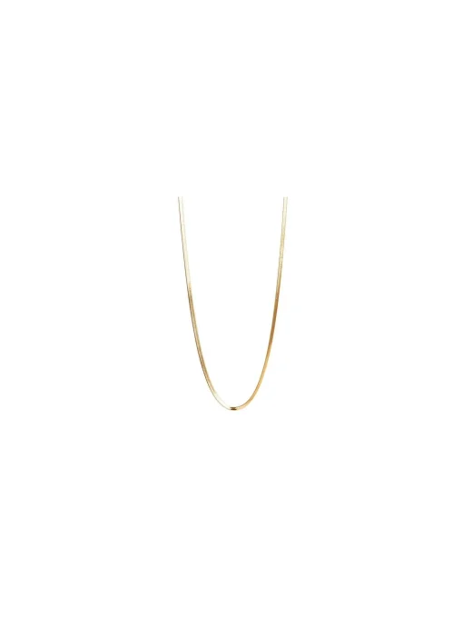 A&C OSLO NECKLACE SNAKE STEEL 14K