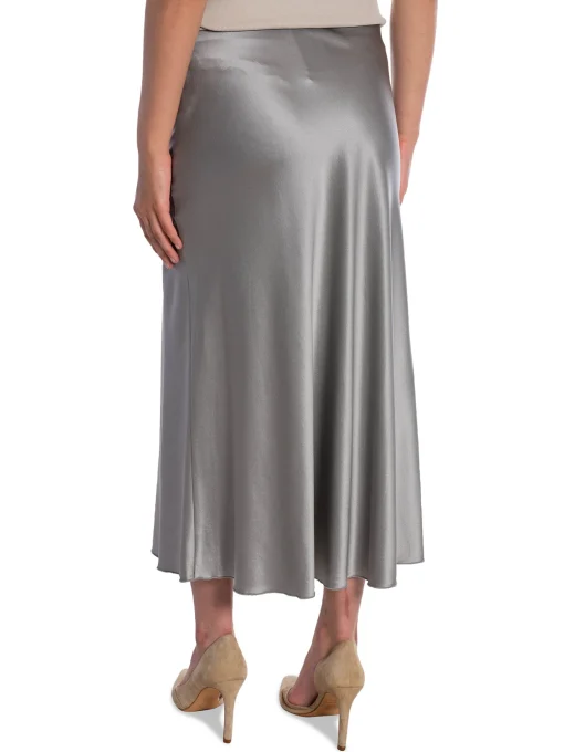 AHLVAR GALLERY SKIRT HANA SATIN SILVER
