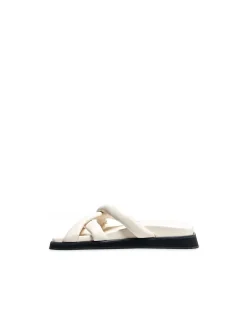 ALOHAS SANDAL SLIP-ON CROSS IVORY