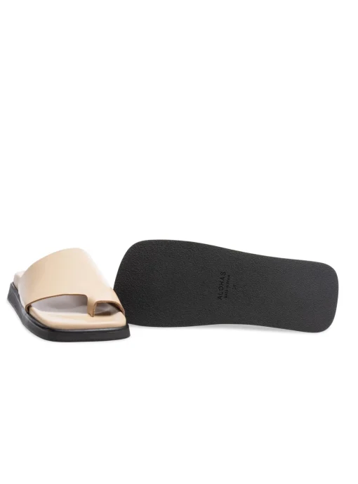 ALOHAS SANDAL TOE RING FLOP STONE BEIGE