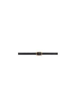 ANINE BING BELT MINI SIGNA TURE LINK BLACK