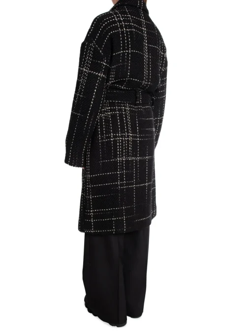 ANINE BING COAT NORMA BLACK PLAID