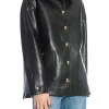 ANINE BING LEATHER JACKET LUCA BLACK RECYCLED