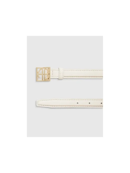 ANINE BING SKÄRP MONOGRAM BONE AND GOLD