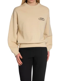 ANINE BING SWEATER LEO SWEATSHIRT SERPENT SAND