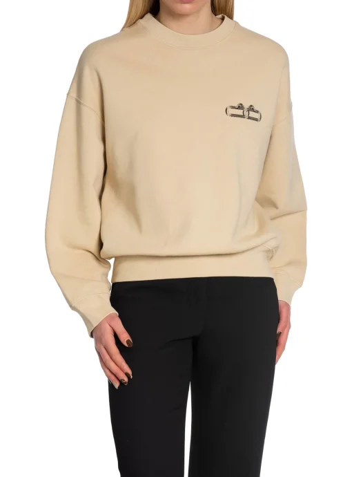 ANINE BING SWEATER LEO SWEATSHIRT SERPENT SAND