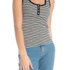 ANINE BING TOP ALESSIA CREAM AND BLACK STRIPE