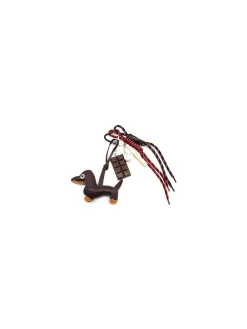 BAG CHARM GRIGRI BEAR MARRONE