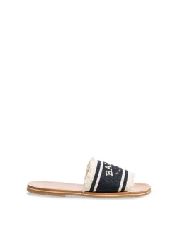 BALLY SANDAL BIANKA  EMBROIDE BLACK/BONE