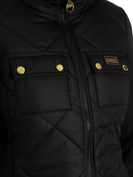 BARBOUR JACKET RUBINS QUILTED SWEAT BLACK