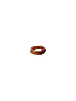 BOW19 DETAILS BRACELET BIG SQUARE  BRACELET BROWN