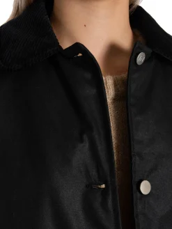 BRIXTOL TEXTILES COAT JOAN JETT PADDED BLACK
