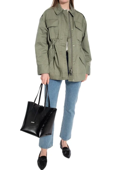 BRIXTOL TEXTILES JACKET JANE LIGHT OLIVE