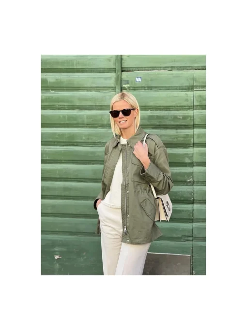 BRIXTOL TEXTILES JACKET JANE LIGHT OLIVE