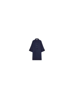 BUSNEL DRESS NINETTE SOLID MARINE