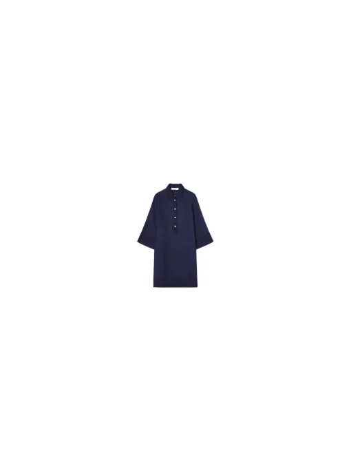 BUSNEL DRESS NINETTE SOLID MARINE