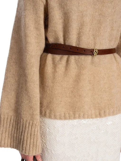 BY MALENE BIRGER BELT OUMA DARK BROWN