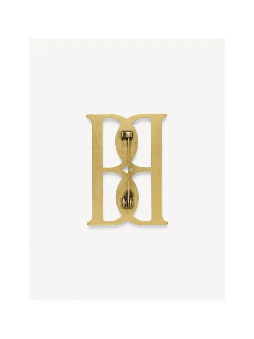 BY MALENE BIRGER BROCHE MONO 6 GOLD