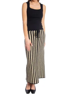 BY MALENE BIRGER SKIRT RAZE CROCHET BLACK & WHITE