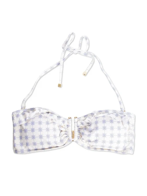 BY MALINA BIKINI TOP CORALINE FRENCH DITSY BLUE