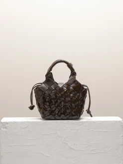 CALA JADE BAG MISU MINI DARK MAROON PATENT