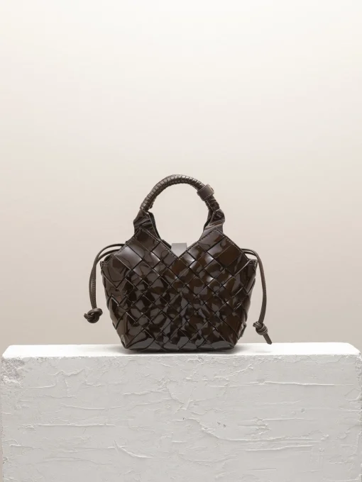 CALA JADE BAG MISU MINI DARK MAROON PATENT