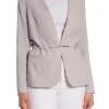 CALVIN KLEIN BLAZER STRUCTURED TWILL SLIM SAND PEBBLE