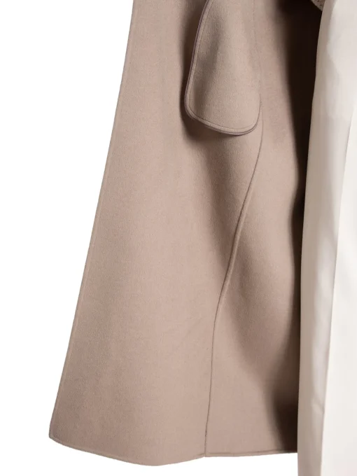 CALVIN KLEIN COAT DOUBLE FACED WOOL MAXI CINDER
