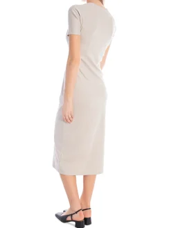 CALVIN KLEIN DRESS LIQUID TOUCH T-SHIRT SILVER LINING