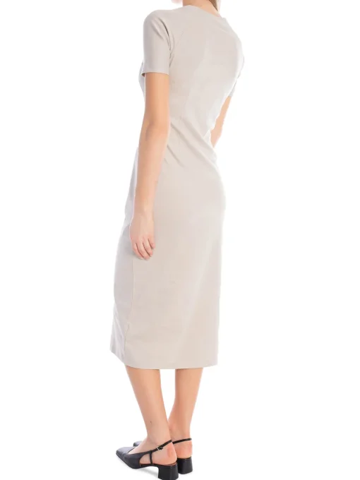 CALVIN KLEIN DRESS LIQUID TOUCH T-SHIRT SILVER LINING