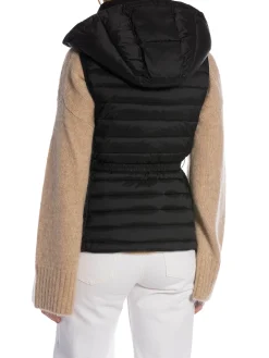 CALVIN KLEIN VEST PADDED WAIST SMOCK BLACK