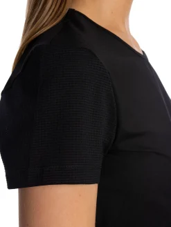 CASALL TEE ESSENTIAL MESH DETAIL BLACK