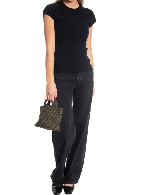 CLAVIN KLEIN TOP BEH SOFT WOOL SLIM BLACK