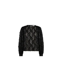 CO'COUTURE BLOUSE SYLVIE STRUCTURE BLACK