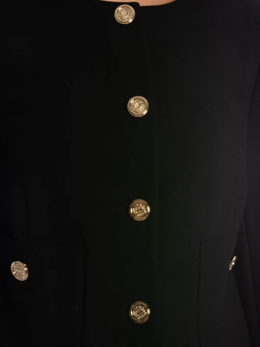 CO'COUTURE JACKET VOLA CROP COCKTAIL BLACK