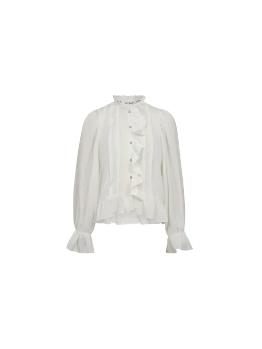 CO'COUTURE SHIRT MELINA FRILL WHITE