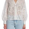 CO´COUTURE SHIRT VIOLA ANGLAISE WHITE