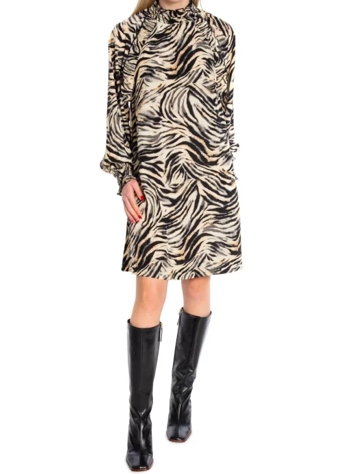 COPENHAGEN MUSE DRESS FRILL BLACK W. ROCK FRIDGE