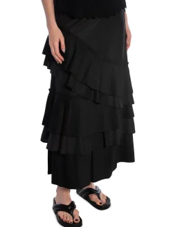 COPENHAGEN MUSE SKIRT PLEAT SKIRT BLACK