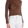 COPPEROSE TOP ADJUSTED WITH KNOT BROWN