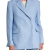 DAGMAR BLAZER CLASSIC LINEN CELESTE