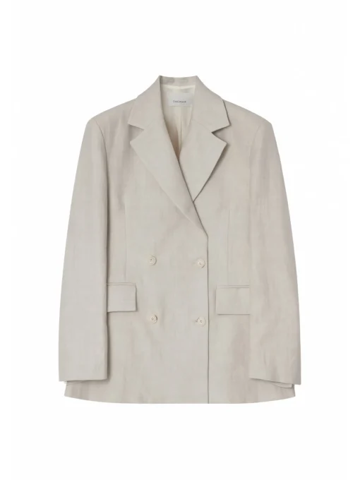DAGMAR BLAZER CLASSIC LINEN BLAZER OAT