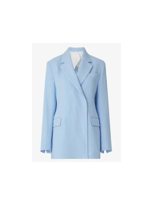 DAGMAR BLAZER CLASSIC LINEN CELESTE