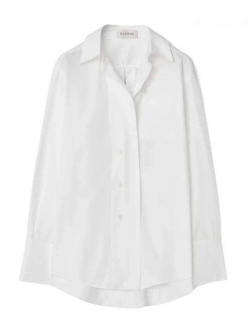DAGMAR SHIRT ASYMMETRIC WHITE