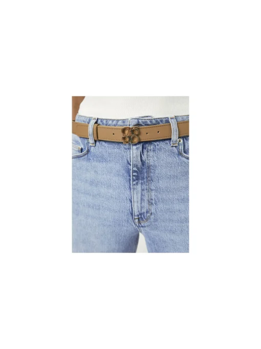 DANTE6 BELT MOTIF LEATHER GOLD CAMEL