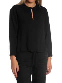 DANTE6 BLOUSE THORN DRAWSTRING RAVEN