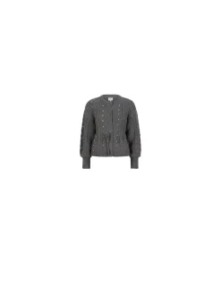 DANTE6 CARDIGAN JAELYN RHINESTONE PURE GREY