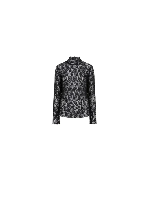 DANTE6 TOP PREBBLE  LACE RAVEN